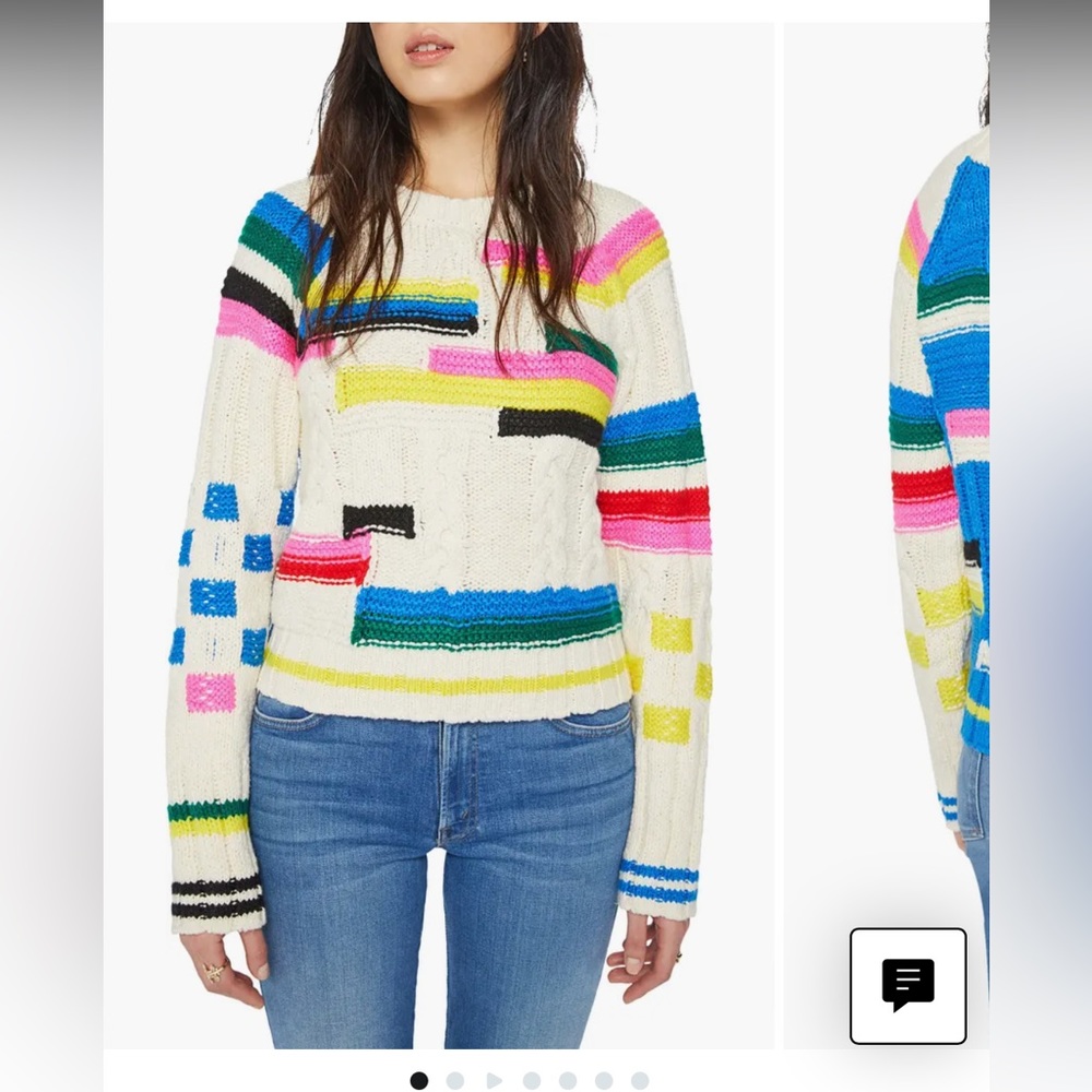 NWT MOTHER itsy raglan sweater